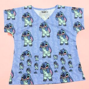 Stitch Estresado Scrub